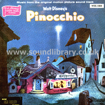 Pinocchio - Music From The Original Motion Picture Soundtrack Flipback Sleeve 7" EP Front Sleeve Image