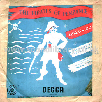 Gilbert & Sullivan The Pirates Of Penzance UK Issue Mono 2LP Decca LK 4004 - LK 4005 Front Sleeve Image