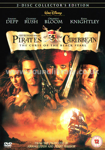 Pirates Of The Carribean The Curse Of The Black Pearl Region 2 2DVD D888888 Front Inlay Sleeve