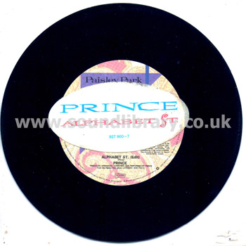 Prince Alphabet St. Germany Issue Stereo 7" Paisley Park 927 900-7 Sleeve & Record Image