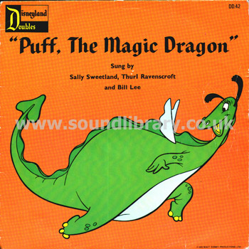 Bill Lee Ballad Of Davy Crockett Puff The Magic Dragon UK 7" Disneyland Doubles DD 42 Front Sleeve Image
