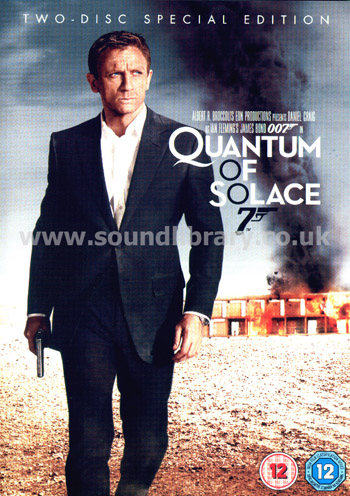 Quantum Of Solace Daniel Craig Region 2 PAL 2DVD Front Inlay Sleeve
