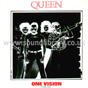 Queen One Vision Greece Issue Maxi Single 12" Front Sleeve Image