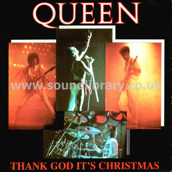 Queen Thank God It's Christmas Portugal Issue Estereo 7" EMI 2004347 Front Sleeve Image
