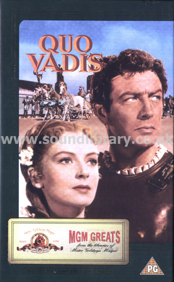 Quo Vadis VHS Pal Video Peter Ustinov MGM Home Entertainment S050276 Front Fliptop Box