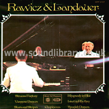 Rawicz & Landauer Two Pianos UK Issue LP Music For Pleasure MFP 2137 Front Sleeve Image