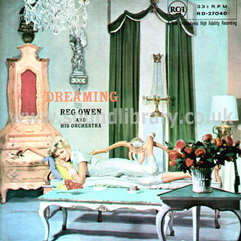 Reg Owen and His Orchestra Dreaming UK Issue LP RCA RD-27040 Front Sleeve Image