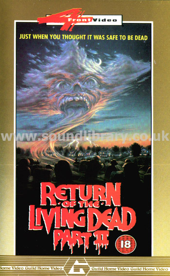 Return Of The Living Dead Part II James Karen VHS PAL Video 4 Front Video 083 498 3 Front Inlay Sleeve