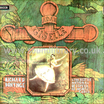 Richard Bonynge Adam - Giselle  UK Issue Stereo 2LP Box Set Decca SET 433 - 434 Front Box Image