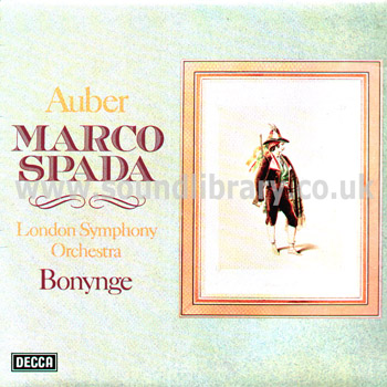 Richard Bonynge Marco Spada UK Issue Stereo LP Decca SXL 6707 Front Sleeve Image