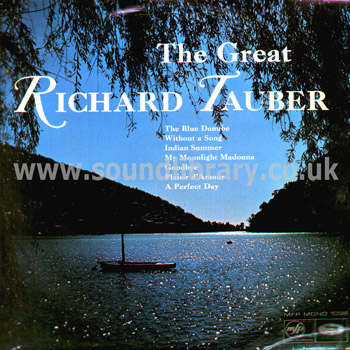 Richard Tauber The Great Richard Tauber UK Issue Mono LP Music For Pleasure MFP 1098 Front Sleeve Image