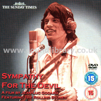 Sympathy For The Devil The Rolling Stones Region 2 PAL Card Sleeve DVD TCP-0145R Front Card Sleeve