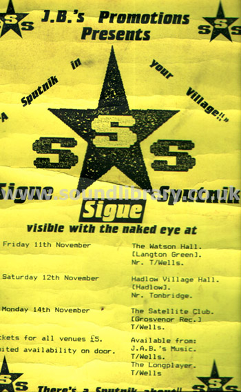 Sigue Sigue Sputnik "A Sputnik In Your Village Visible With The Naked Eye" UK Poster Poster Image
