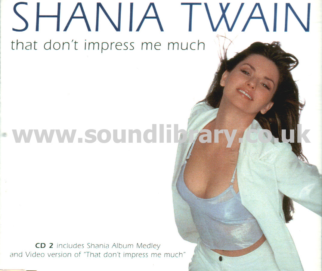 Shania Twain That Don't Impress Me Much CD 2 EU Issue Enhanced CDS Mercury 870 759-2 Front Inlay Image