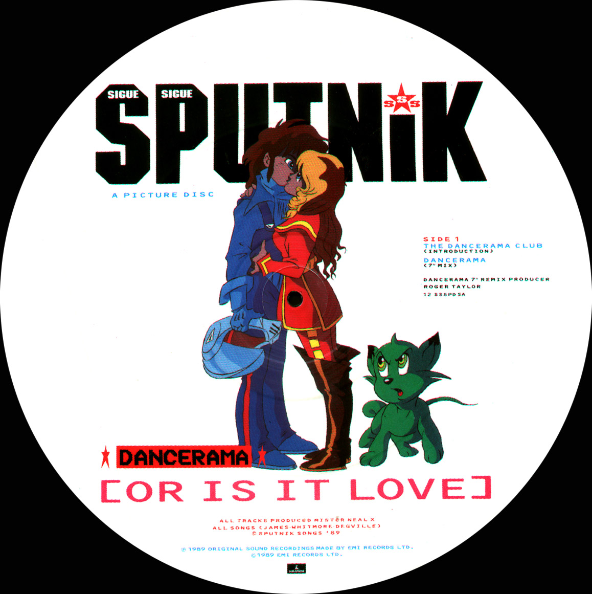 Sigue Sigue Sputnik Dancerama UK Picture Disc 12" Parlophone 12 SSSPD 5 Front Picture Disc