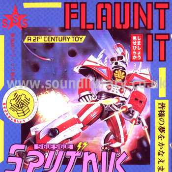 Sigue Sigue Sputnik Flaunt It UK Issue CD Parlophone CDP 7463422 Front Inlay Image