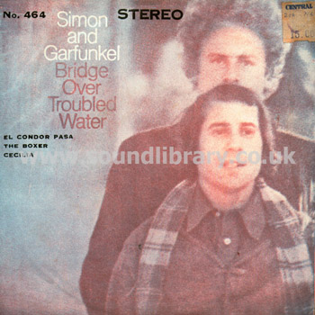 Simon & Garfunkel Bridge Over Troubled Water Thailand Stereo 7" EP 464 Front Sleeve Image