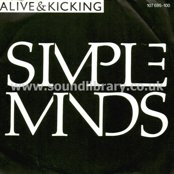 Simple Minds Alive And Kicking Germany 7" Virgin 107 695 Front Sleeve Image
