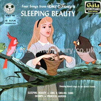 Camarata Four Songs From Walt Disney's Sleeping Beauty 7" EP Gala Records GWD 704 Front Sleeve Image