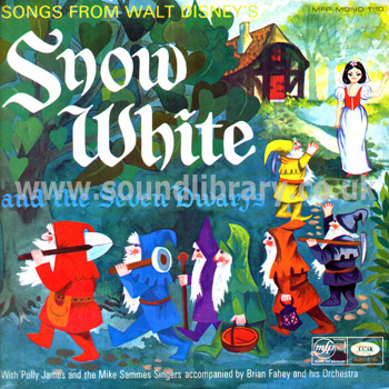 Polly James Snow White and The Seven Dwarfs UK Mono LP Music For Pleasure MFP 1110 Front Sleeve Image