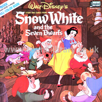 Snow White And The Seven Dwarfs Larry Morey USA Issue G/F Sleeve LP Disneyland 3906 Front Sleeve Image