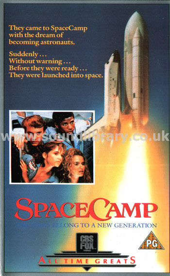Space Camp Kate Capshaw VHS PAL Video CBS Fox Video 5149 Front Inlay Sleeve
