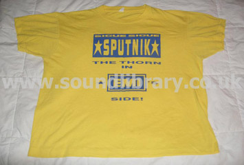 Sigue Sigue Sputnik "The Thorn In Emi's Side" UK Short Sleeve T-Shirt Front T-Shirt Design