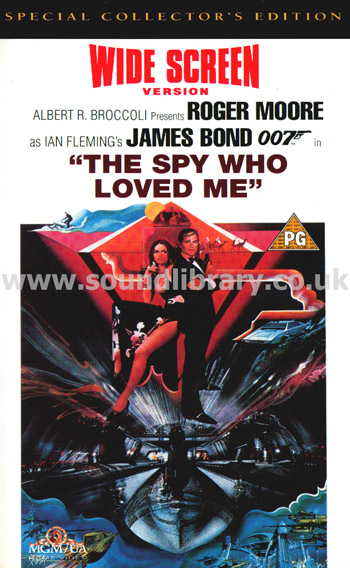 The Spy Who Loved Me Roger Moore VHS PAL Video MGM/UA Home Video S051743 Front Inlay Sleeve