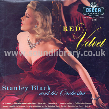 Stanley Black Red Velvet UK Issue Mono LP Decca LK 4170 Front Sleeve Image