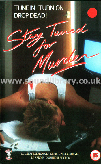 Stay Tuned For Murder B.J. Hardin VHS PAL Video Front Inlay Sleeve