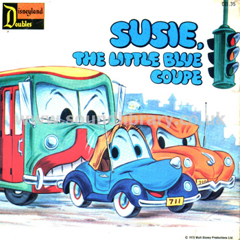 Katie Briggs Susie The Little Blue Coupe UK Issue 7" Disneyland Doubles DD 35 Front Sleeve Image