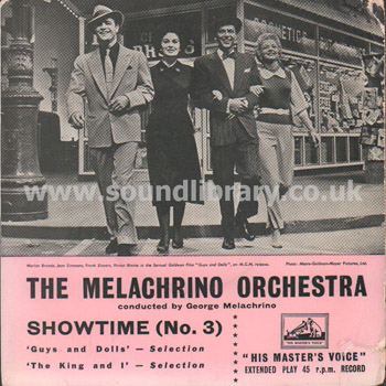 The Melachrino Orchestra Showtime (No. 3) UK Issue 45 RPM 7" EP HMV 7EP 7029 Front Sleeve Image