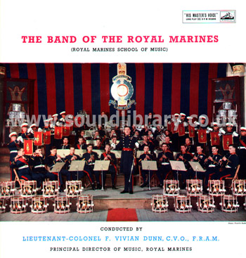 The Band of H.M. Royal Marines Lieutenant-Colonel F. Vivian Dunn UK LP HMV CLP 1196 Front Sleeve Image