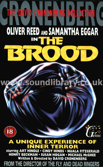 The Brood Oliver Reed VHS PAL Video Video Gems R1465 Front Inlay Sleeve