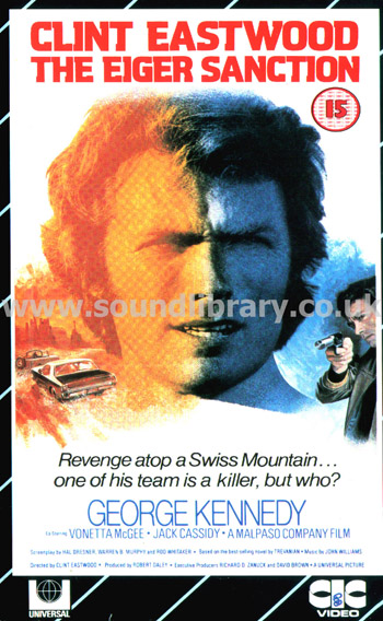 The Eiger Sanction Clint Eastwood VHS Video CIC Video VHR 1100 Front Inlay Sleeve