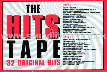 The Hits Tape UK Issue 2MC WEA - CBS HITS C 1 Front Inlay Card