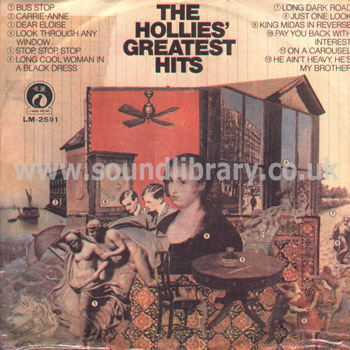 The Hollies Greatest Hits Taiwan Issue Stereo LP Liming LM-2591 Front Sleeve Image