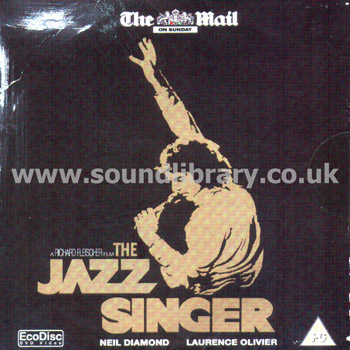 The Jazz Singer Neil Diamond DVD Ecodisc DVD Video UPND001 Front Card Sleeve