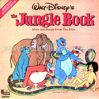 The Jungle Book Louis Prima Phil Harris UK Stereo LP Disneyland (Pickwick) SHM 937 Front Sleeve Image