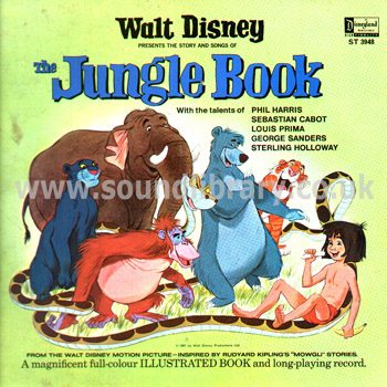 The Jungle Book Phil Harris UK Issue LP & Booklet Disneyland ST 3948 Front Sleeve Image