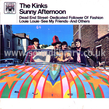 The Kinks Sunny Afternoon UK Issue Mono LP Marble Arch MAL 716 Front Sleeve Image