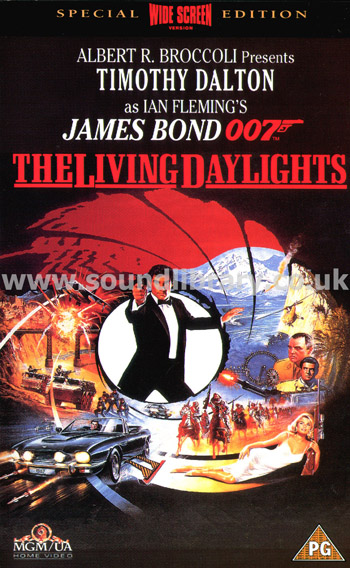 The Living Daylights James Bond Timothy Dalton Video MGM/UA Home Video S052029 Front Inlay Sleeve