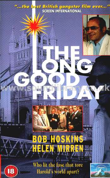 The Long Good Friday Bob Hoskins VHS Video Paramount VHR 2779 Front Inlay Sleeve