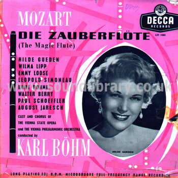 Karl Bohm Mozart Die Zauberflote The Magic Flute UK 3LP Decca LXT 5085 - LXT 5087 Front Sleeve Image