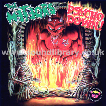 The Meteors Psycho Down! UK Issue CD Front Inlay Image