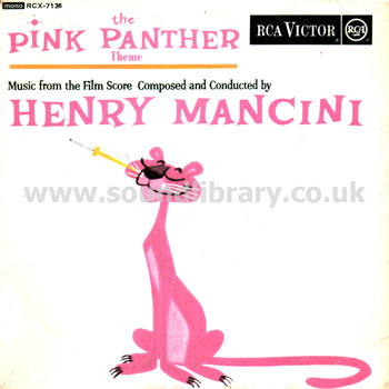 The Pink Panther Theme Henry Mancini UK Issue 7" EP RCA Victor RCX-7136 Front Sleeve Image