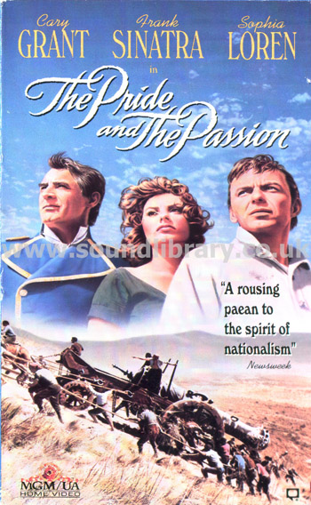 The Pride And The Passion Cary Grant VHS NTSC Video MGM/UA Home Video 1000848 Front Slip Cover Image