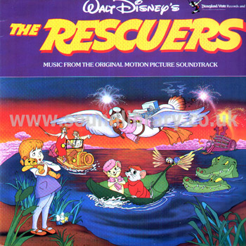 The Rescuers Music From The Original Motion Picture Soundtrack Stereo LP MBS WD023 Front Sleeve Image