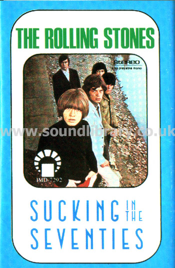 The Rolling Stones Sucking In The Seventies Saudi Arabia Issue Stereo MC IMD IMD-7292 Front Inlay Card