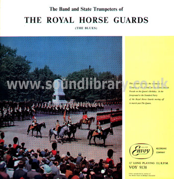 Captain J.E. Thirtle The Royal Horse Guards UK Issue LP Delyse Envoy VOY 9138 Front Sleeve Image